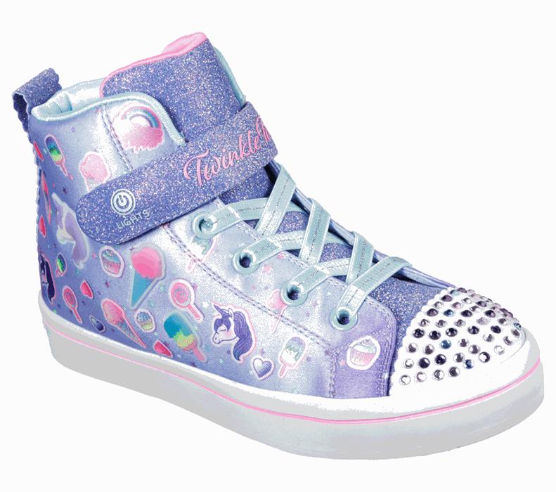 Skechers Twinkle Toes: Twi-Lites 2.0 - Magic Maker - Girls Sneakers Light Blue/Multicolor [AU-JM1057